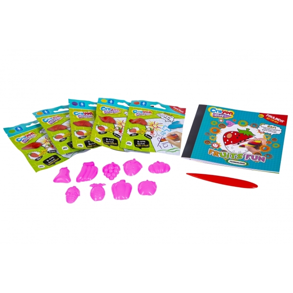 Paulinda PL-194011 crayon clay-fruits 