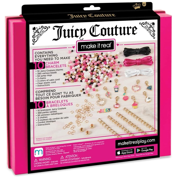 სამაჯურების ნაკრები Make It Real 4432MR Juicy Couture Mini Pink and Precious