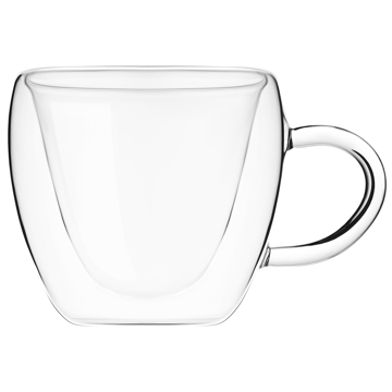 Ardesto AR2630GHL Double wall borosilicate glass mug set, 300 ml, 2 pcs, with handles