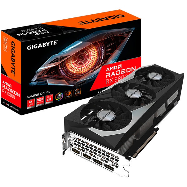 ვიდეო ფასა Gigabyte GV-R68GAMING OC-16GD Radeon RX 6800 Gaming OC 16GB GDDR6