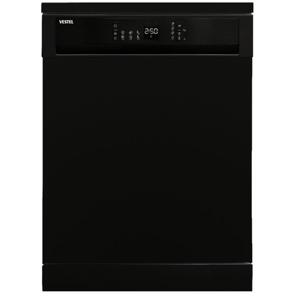 ჭურჭლის სარეცხი მანქანა VESTEL DWA1E6B2B 47db, A++, Dishwasher Black