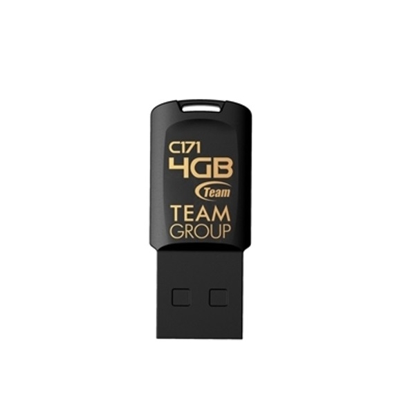 USB ფლეშ მეხსიერება TEAM C171 2.0 DRIVE 4 GB BLACK