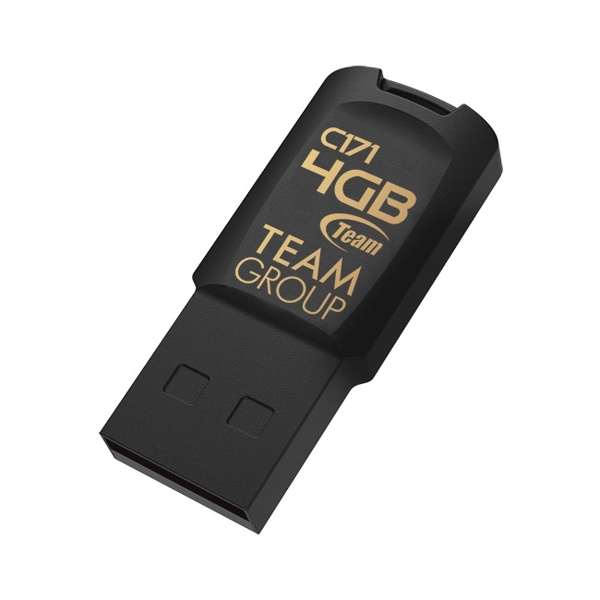 USB ფლეშ მეხსიერება TEAM C171 2.0 DRIVE 4 GB BLACK