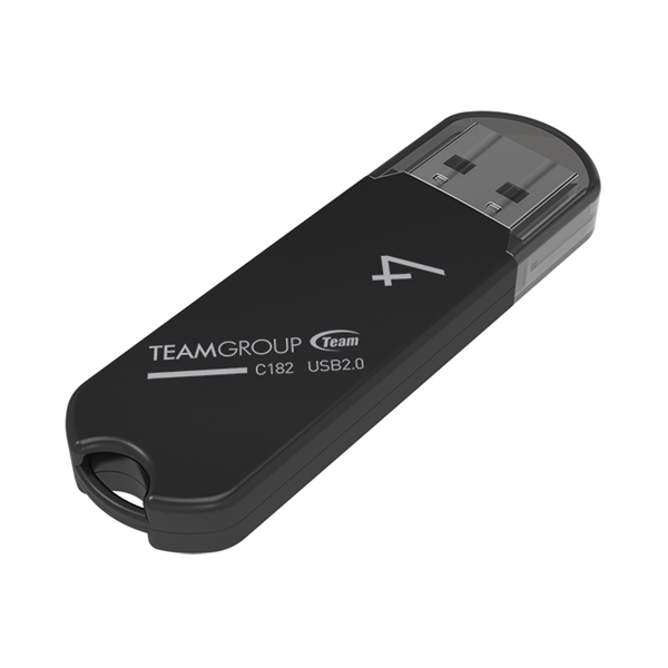 USB ფლეშ მეხსიერება TEAM C182 DRIVE 4 GB BLACK