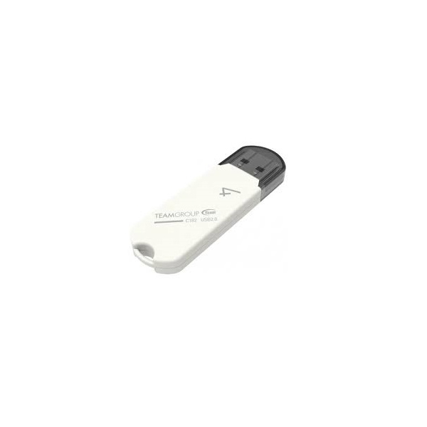 USB ფლეშ მეხსიერება TEAM C182 DRIVE 4 GB WHITE