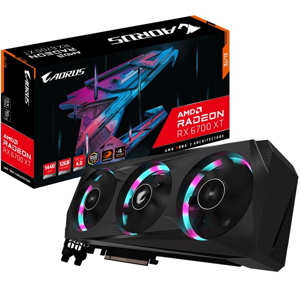 ვიდეო დაფა Gigabyte Radeon RX 6700 XT 12GB DDR6 AORUS ELITE
