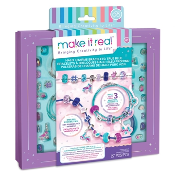 Make It Real 1721MR Halo Charms Bracelets True Blue