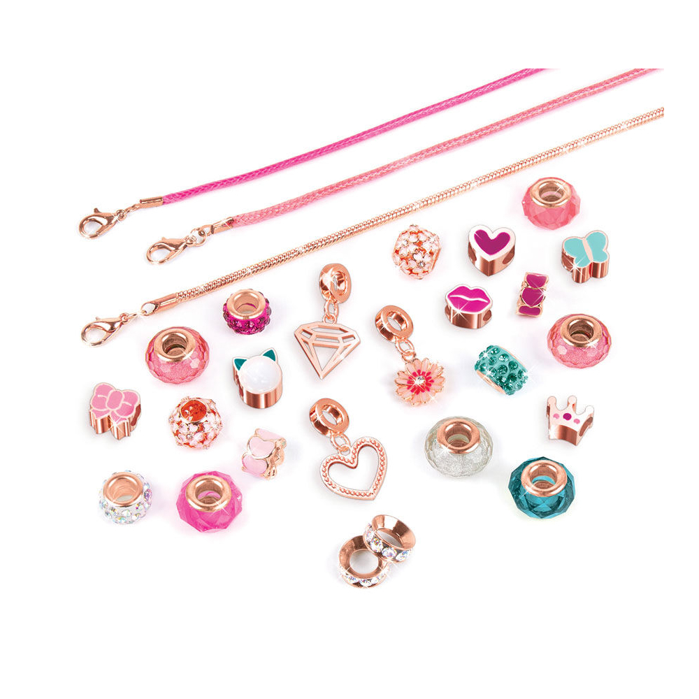 Make It Real 1722MR Halo Charms Bracelets Think Pink