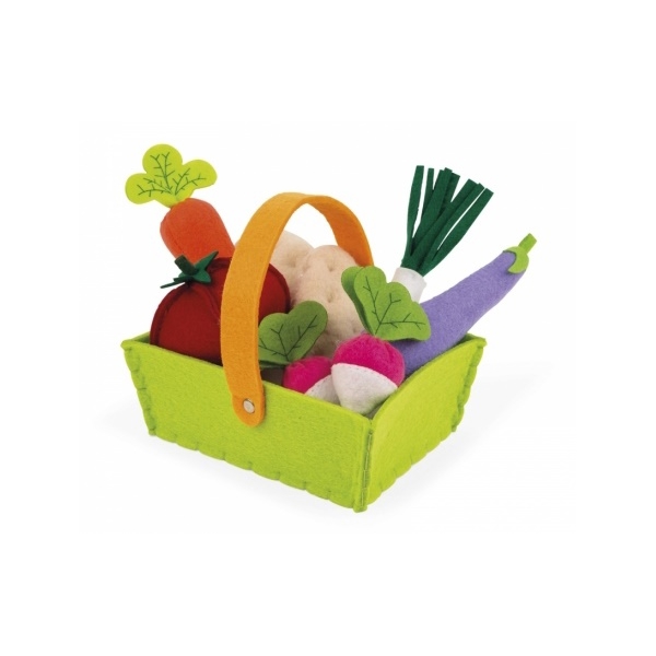 ბოსტნეულის ნაკრები Janod  J06578 Game set Janod Basket with vegetables 8 e