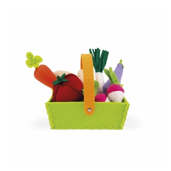 ბოსტნეულის ნაკრები Janod  J06578 Game set Janod Basket with vegetables 8 e