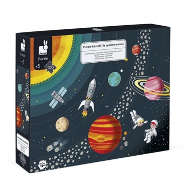 ასაწყობი ფაზლი Janod J02678 Educational Puzzle Solar System