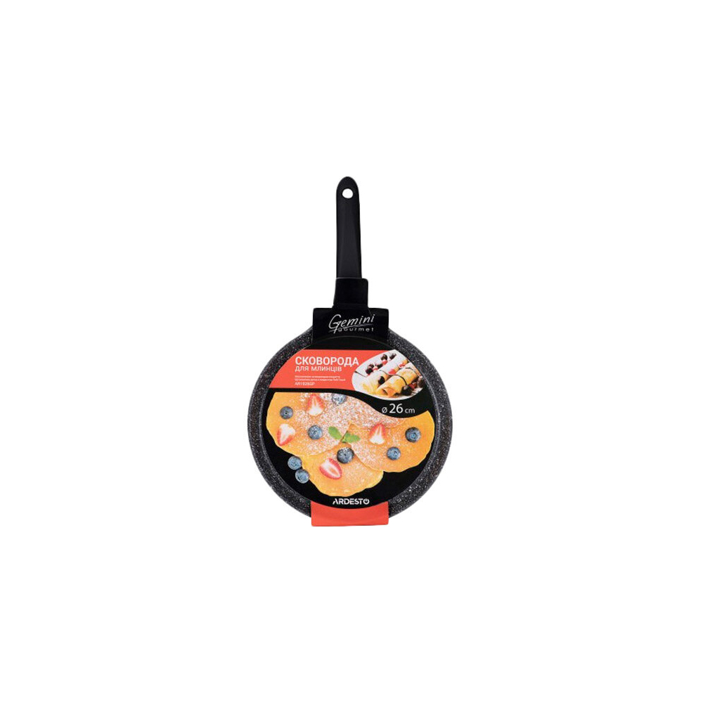 ტაფა Ardesto AR1926GBP Crepe pan Gemini Gourmet 26см, Black