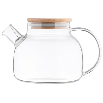 ჩაის ჩაიდანი Ardesto AR3012GB Tea pot, 1200 ml, Borosilicate Glass, Bamboo