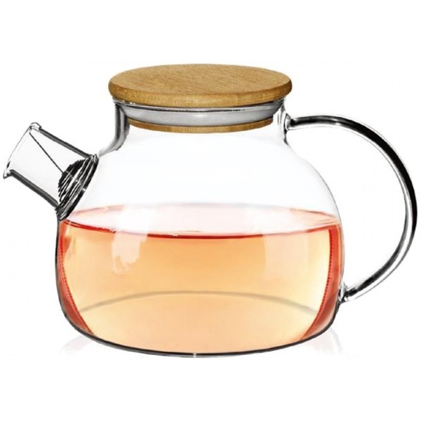 ჩაის ჩაიდანი Ardesto AR3012GB Tea pot, 1200 ml, Borosilicate Glass, Bamboo