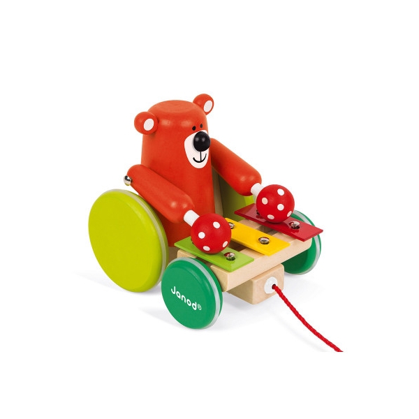 დათვი Janod J08193 Teddy bear with xylophone 