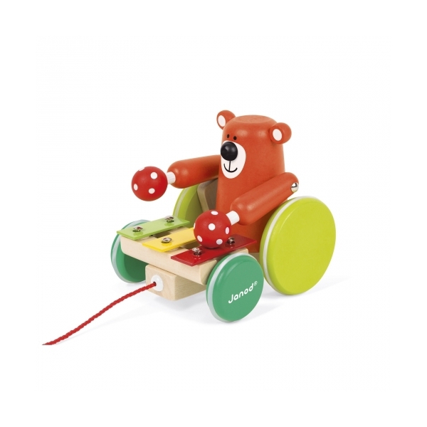 დათვი Janod J08193 Teddy bear with xylophone 