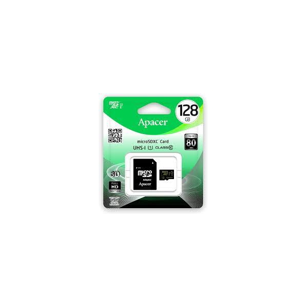 მეხსიერების ბარათი Apacer AP128GMCSX10U1-R microSDXC UHS-I Class10 128GB