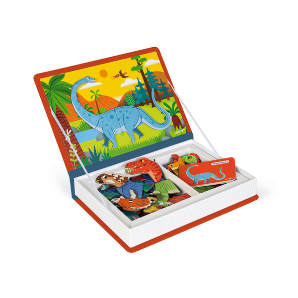 მაგნიტური წიგნი Janod J02590 Dinosaurs Magnetic book