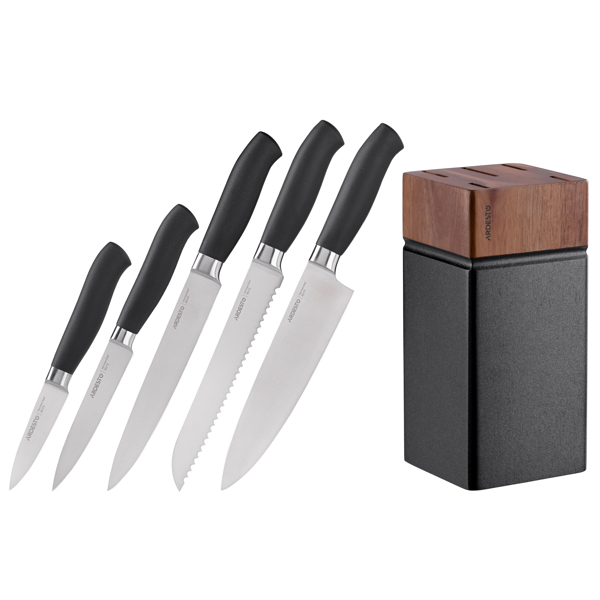 Ardesto AR2020SW Knife set Black Mars 6pcs Wooden Block