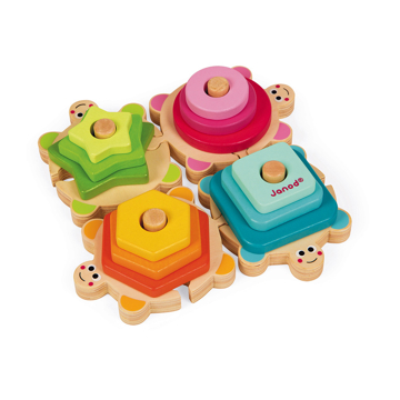 ფერადი კუ Janod J05337 Sorter Turtles 