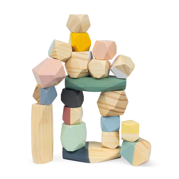 Janod J04401 Sweet Cocoon Stacking Stones