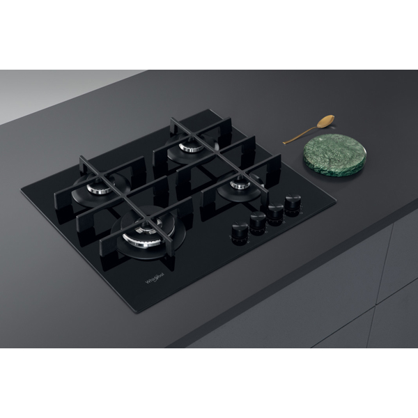 ჩასაშენებელი ქურის ზედაპირი Whirlpool GOWL 628/NB EE Built-in, Hob Black