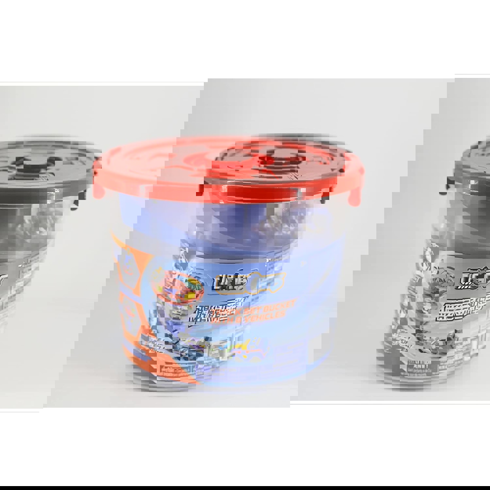 მანქანების ნაკრები TransRacers EU463883 Track Set Bucket of Military Vehicle with 6pcs Vehicles