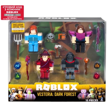 Jazwares Roblox ROG0165 - Four Figure Pack Vesteria Dark Forest W5