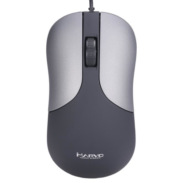 მაუსი Marvo DMS002GY 1200 DPI USB Wired Mouse Grey