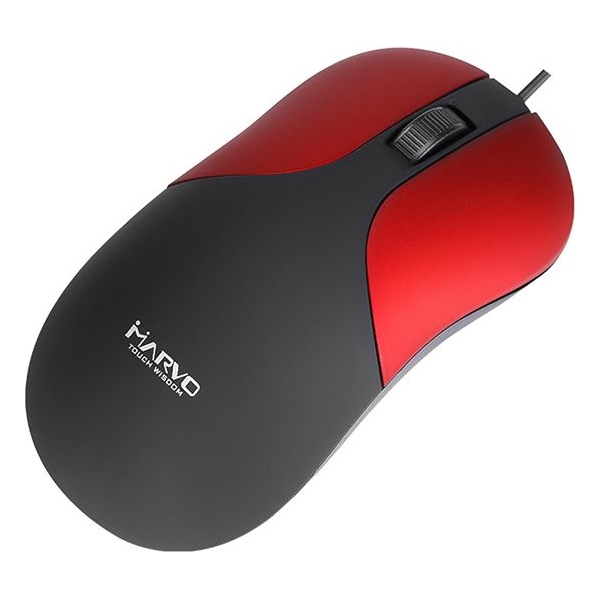 მაუსი Marvo DMS002RD 1200 DPI USB Wired Mouse Red