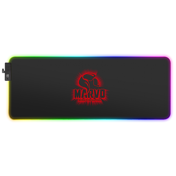 მაუსის პადი Marvo G45 Gaming Mouse Pad with Backlight Black