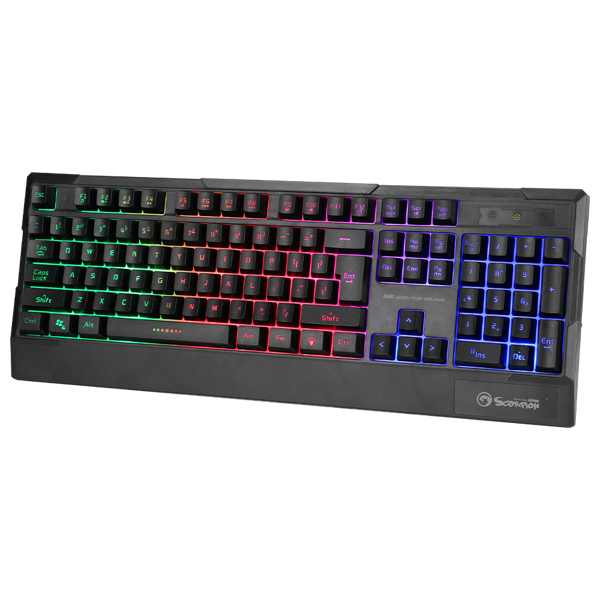 კლავიატურა Marvo K606 Wired Gaming Keyboard Membrane Black