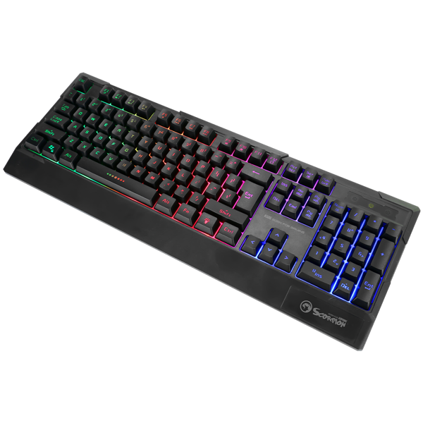 კლავიატურა Marvo K606 Wired Gaming Keyboard Membrane Black