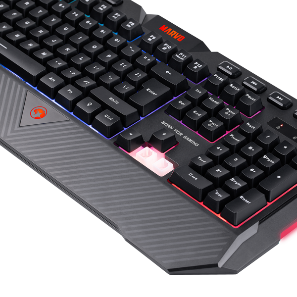 კლავიატურა Marvo K656 Wired Gaming Keyboard Membrane Black