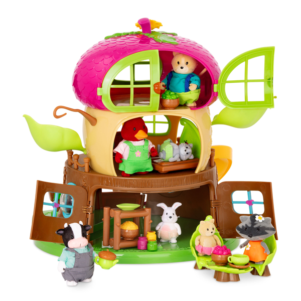 სათამაშოების ნაკრები Li'l Woodzeez 64701Z Bobblehead Acorn House