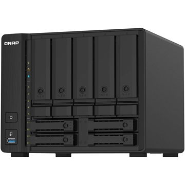 Storage System Qnap TS-932PX-4G, 9-Bay Tower NAS, 1.7GHz, 4GB DDR4 SODIMM RAM, SATA 6Gb/s, Black