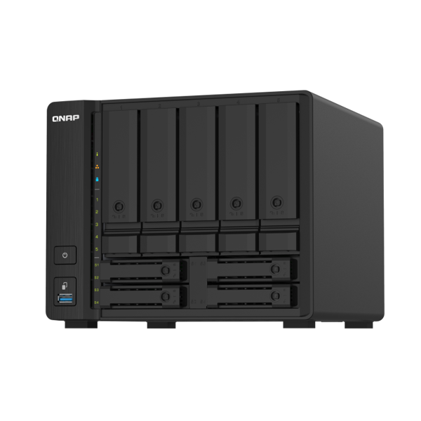 Storage System Qnap TS-932PX-4G, 9-Bay Tower NAS, 1.7GHz, 4GB DDR4 SODIMM RAM, SATA 6Gb/s, Black