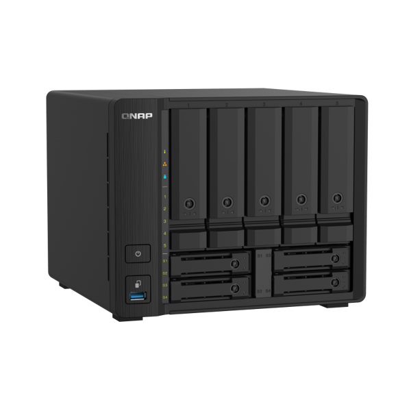 Storage System Qnap TS-932PX-4G, 9-Bay Tower NAS, 1.7GHz, 4GB DDR4 SODIMM RAM, SATA 6Gb/s, Black