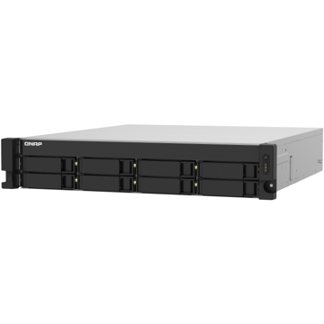 Storage system Qnap TS-832PXU-4G, 8-Bay Rack 2U NAS, 1.7GHz, 2GB DDR4 UDIMM RAM, SATA 6Gb/s, White