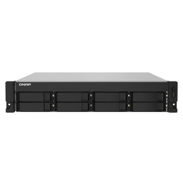 Storage system Qnap TS-832PXU-4G, 8-Bay Rack 2U NAS, 1.7GHz, 2GB DDR4 UDIMM RAM, SATA 6Gb/s, White