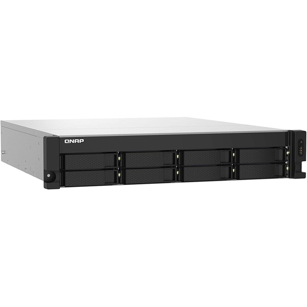 Storage system Qnap TS-832PXU-4G, 8-Bay Rack 2U NAS, 1.7GHz, 2GB DDR4 UDIMM RAM, SATA 6Gb/s, White