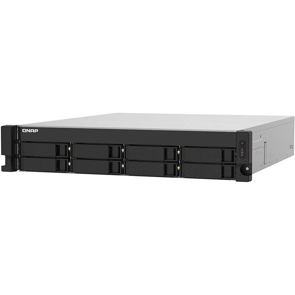 Storage system Qnap TS-832PXU-4G, 8-Bay Rack 2U NAS, 1.7GHz, 2GB DDR4 UDIMM RAM, SATA 6Gb/s, White