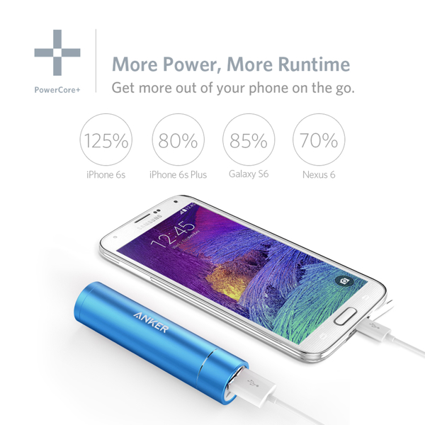 პორტატული დამტენი Anker POwerCore+ mini 3350mAh Portable Charger Blue