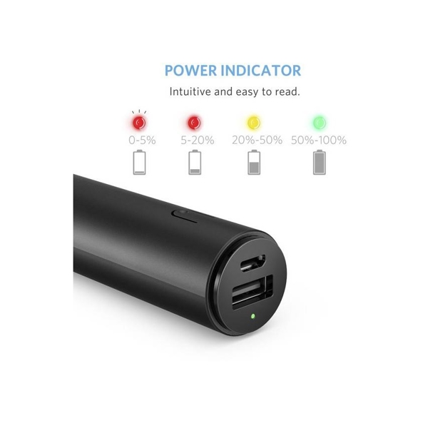 პორტატული დამტენი Anker A1108011 Portable Charger PowerCore mini 3350 mAh Black