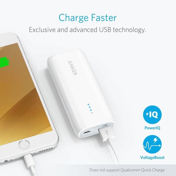 პორტატული დამტენი Anker A1211025 Astro E1 6700mAh External Battery White