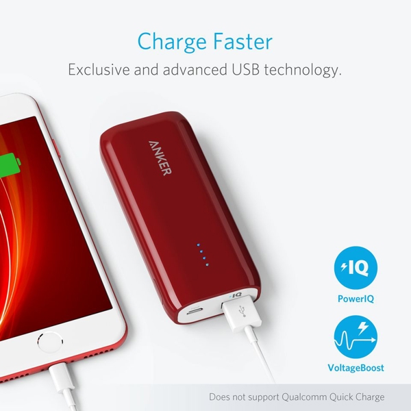 პორტატული დამტენი Anker A1211095 Astro E1 6700mAh External Battery Red