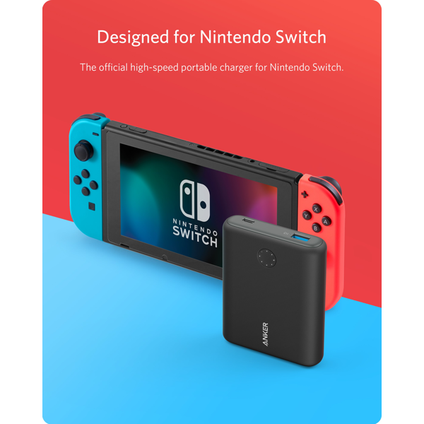 პორტატული დამტენი Anker A1241J11 PowerCore 13 400 mAh Nintendo Switch Edition B2B Black