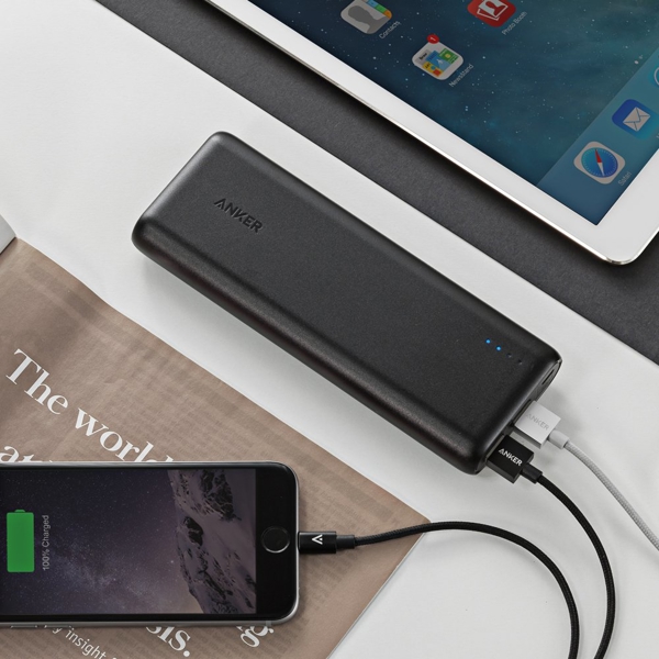 პორტატული დამტენი Anker A1252011 PowerCore External Battery 15 600 mAh Black