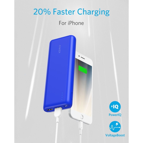 პორტატული დამტენი Anker A1271032 PowerCore 20 100 mAh B2C - UN Blue