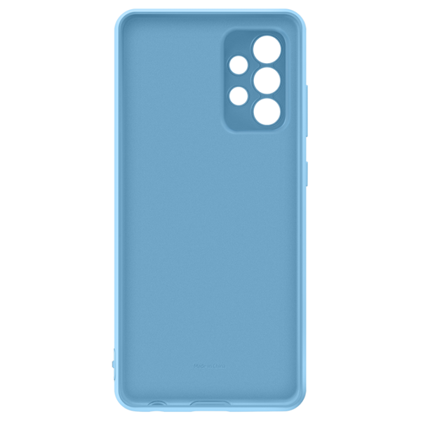 მობილურის ქეისი SAMSUNG Galaxy A52 Silicone Cover Blue (EF-PA525TLEGRU)